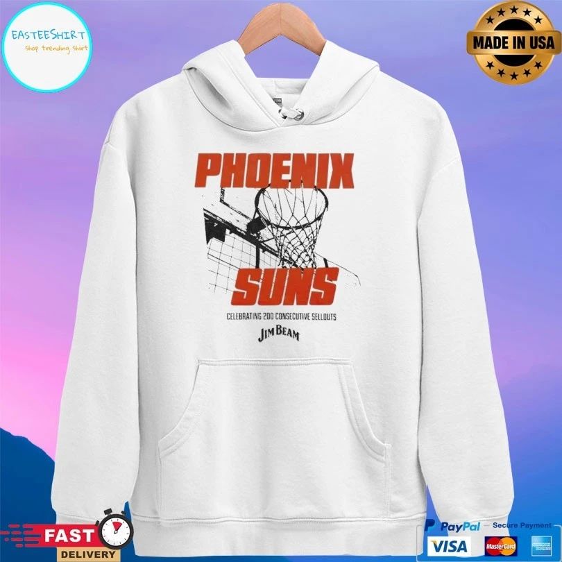 Phoenix Suns Celebrating 200 Consecutive Sellouts Jim Beam T-shirts