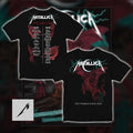 Metallica M72 World Tour 2025 2026 Cardiff Wales Principality Stadium Pop Up Shop Duchess Of Dark Red Dragon T-Shirt