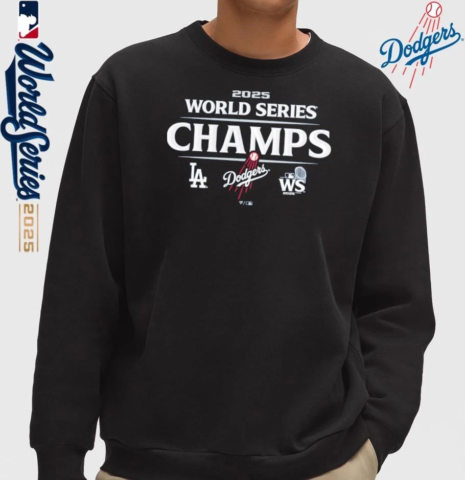 Los Angeles Dodgers World Series Champions Official Logo Graphic 2025 T-Shirt