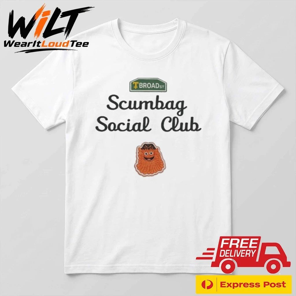 Broad Street Scumbag Social Club Flyer Shirt