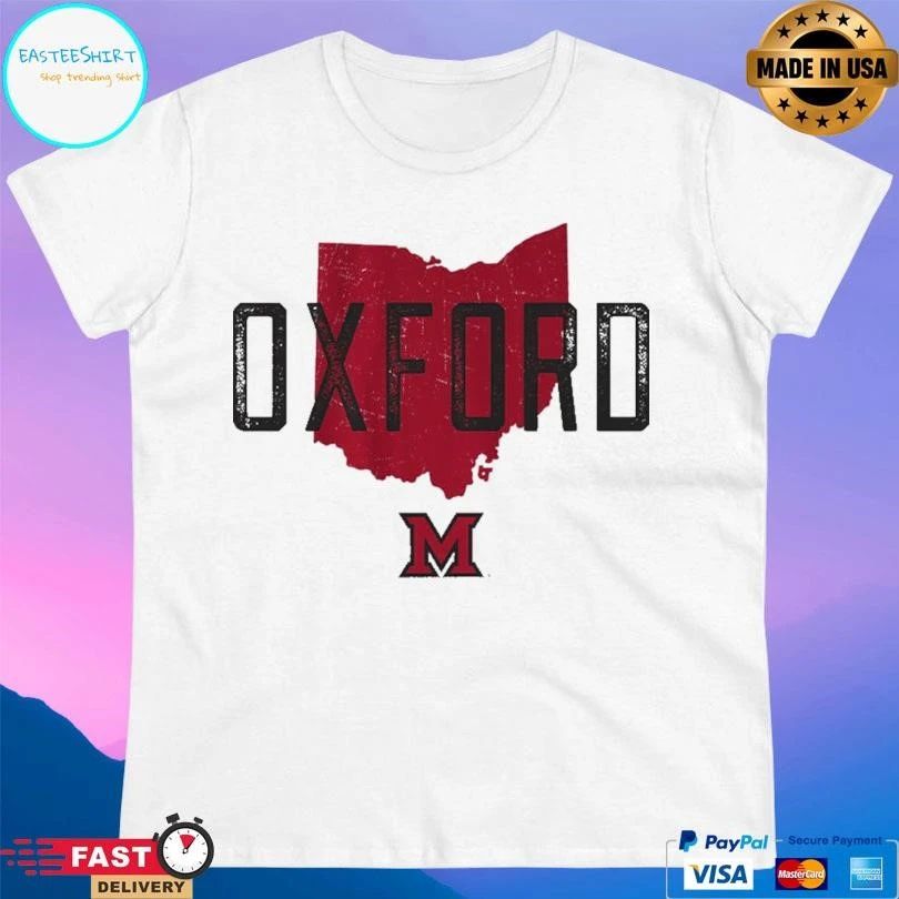Miami Oh Redhawks Basketball Oxford Hometown T-shirts
