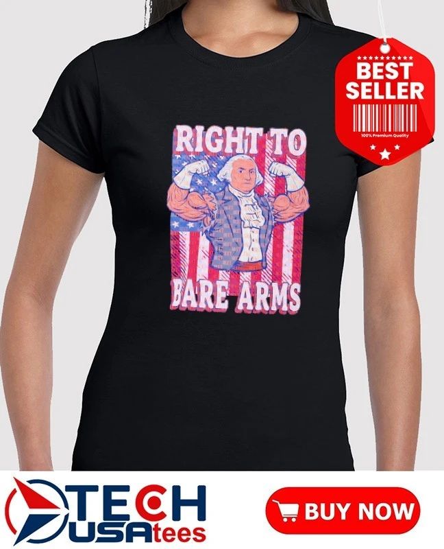 George Washington Patriotic Gym right to bare arms shirt