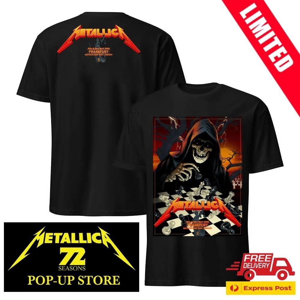 Metallica M72 Frankfurt 2026 Venue Poster At Deutsche Bank Park 2 Nights On May 22 24 2026 Germany M72Two Sided Shirt