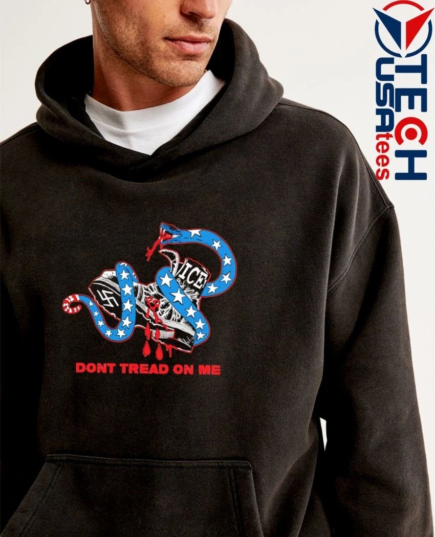 Don’t tread on me American snake ICE Nazis shoe shirt