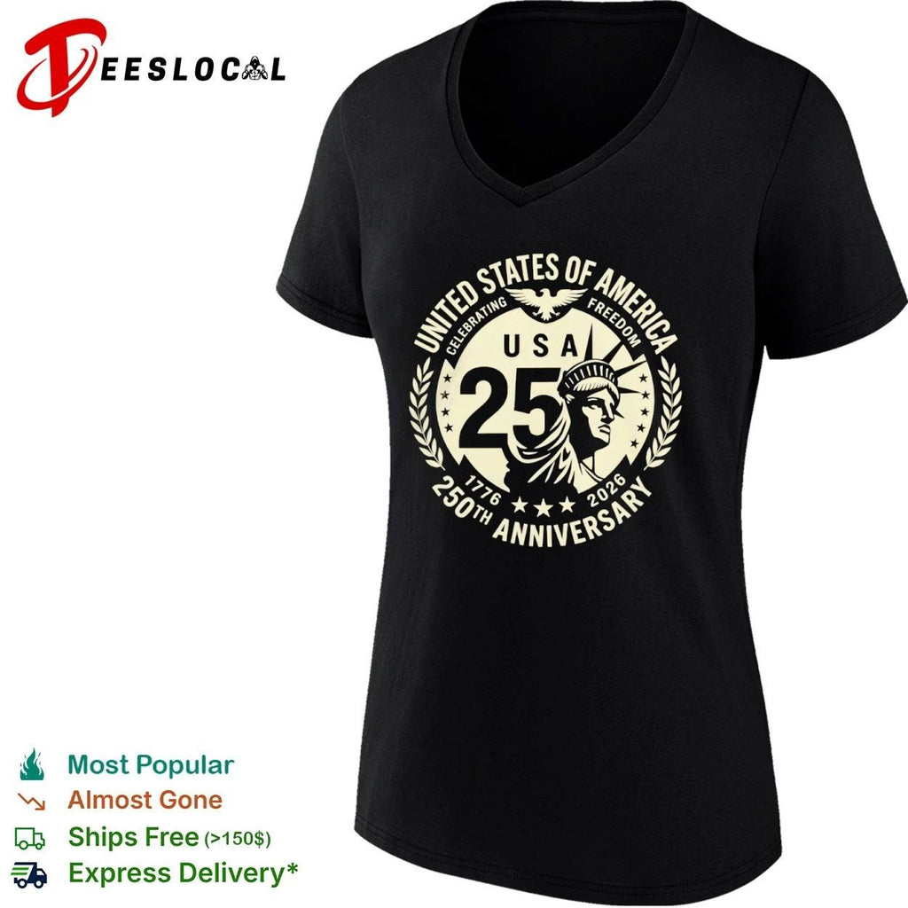 USA of America Celebrating Freedom 250th Anniversary 1776 2026 T-shirt