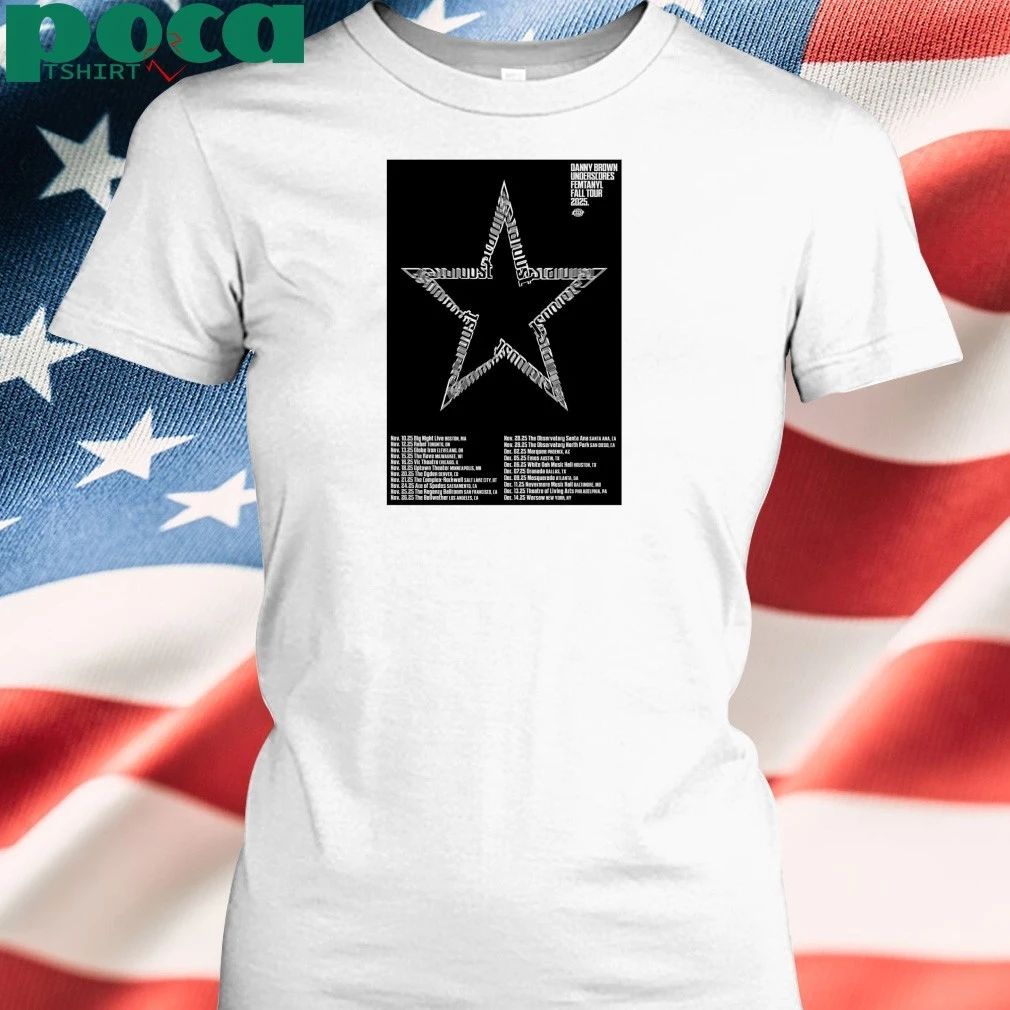 Danny Brown Underscores Femtanyl Tour 2025 Concert Poster shirt