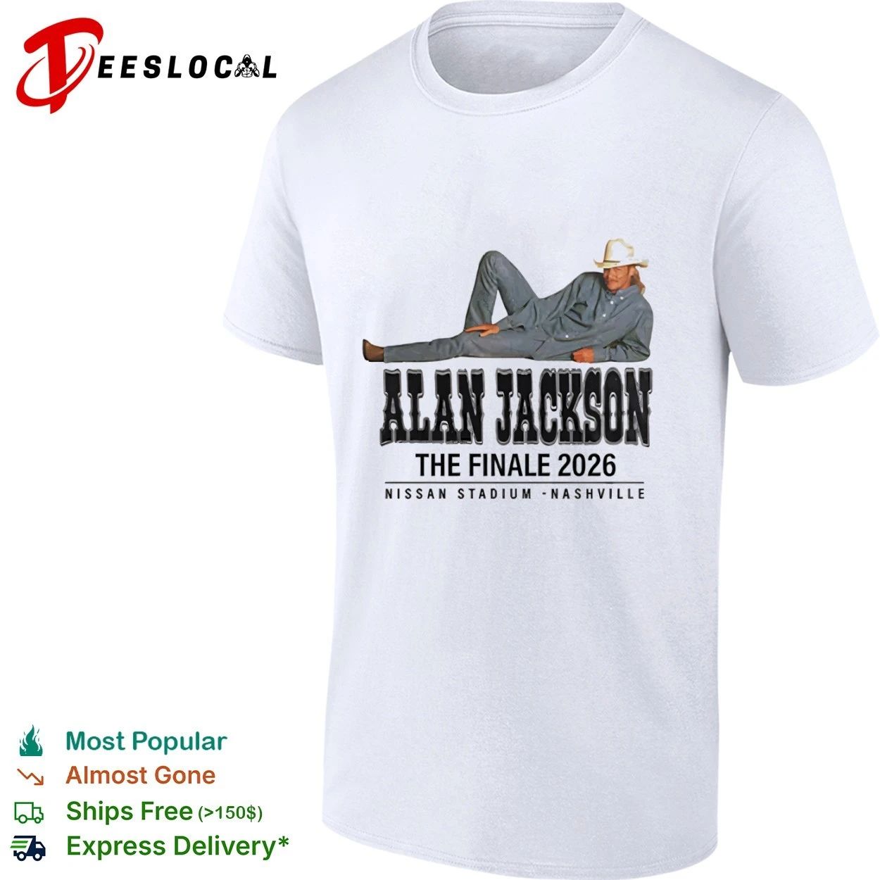 Alan Jackson The Finale 2026 Nissan Stadium Nashville T-shirt