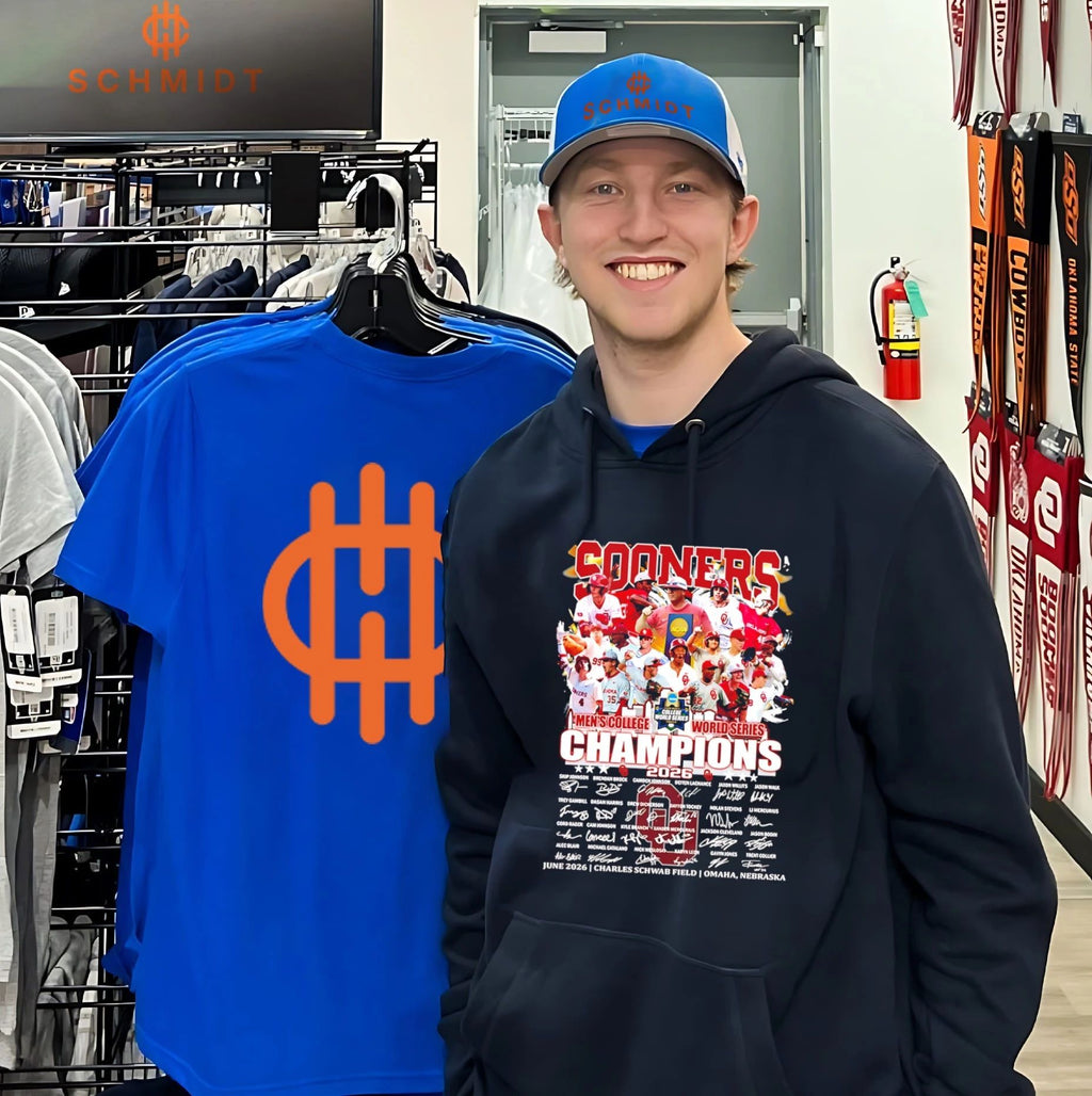 Oklahoma Sooners baseball 2026 MCWS Champions all player signature shirt