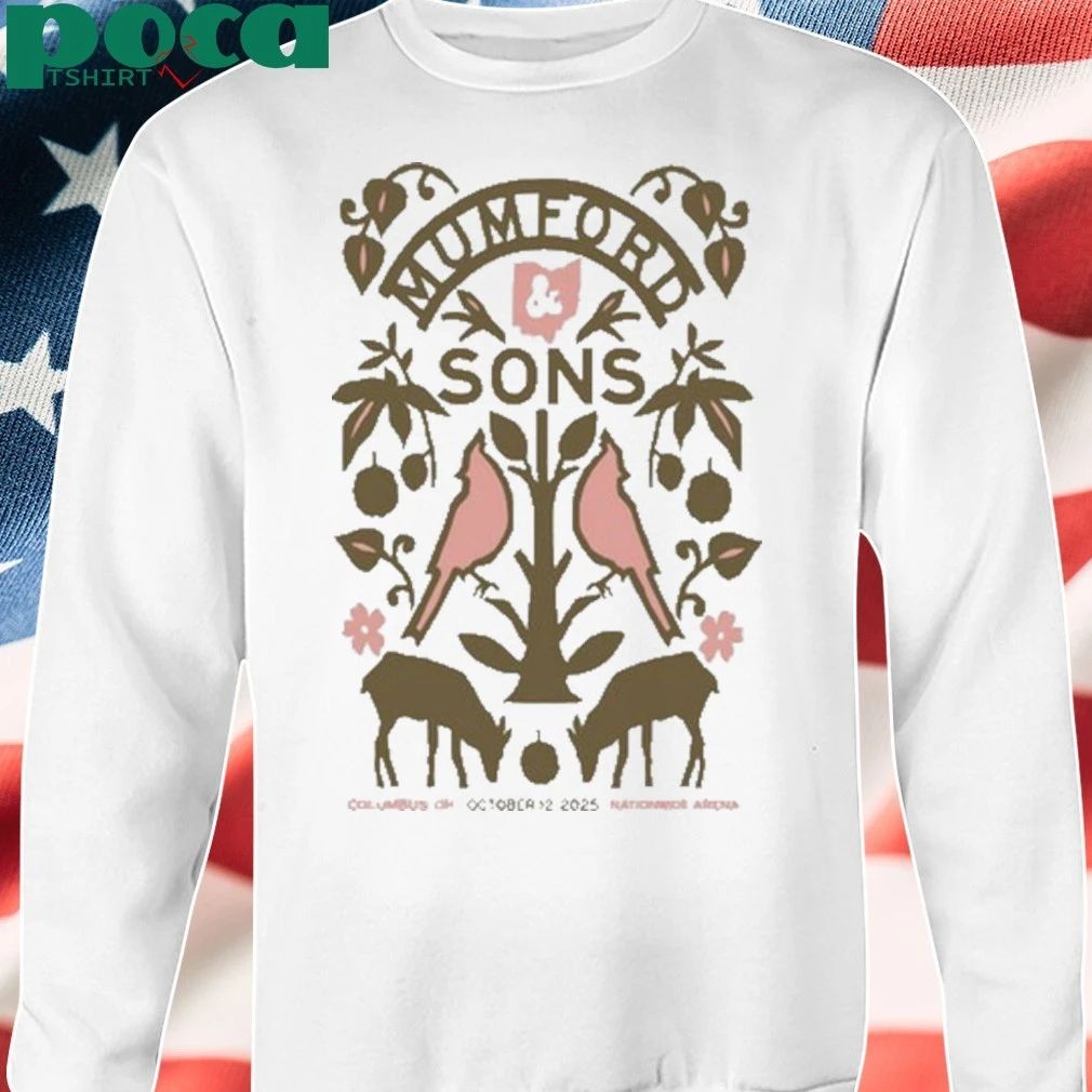 Mumford & Sons Tour Nationwide Arena, Columbus, OH October 12, 2025 shirt