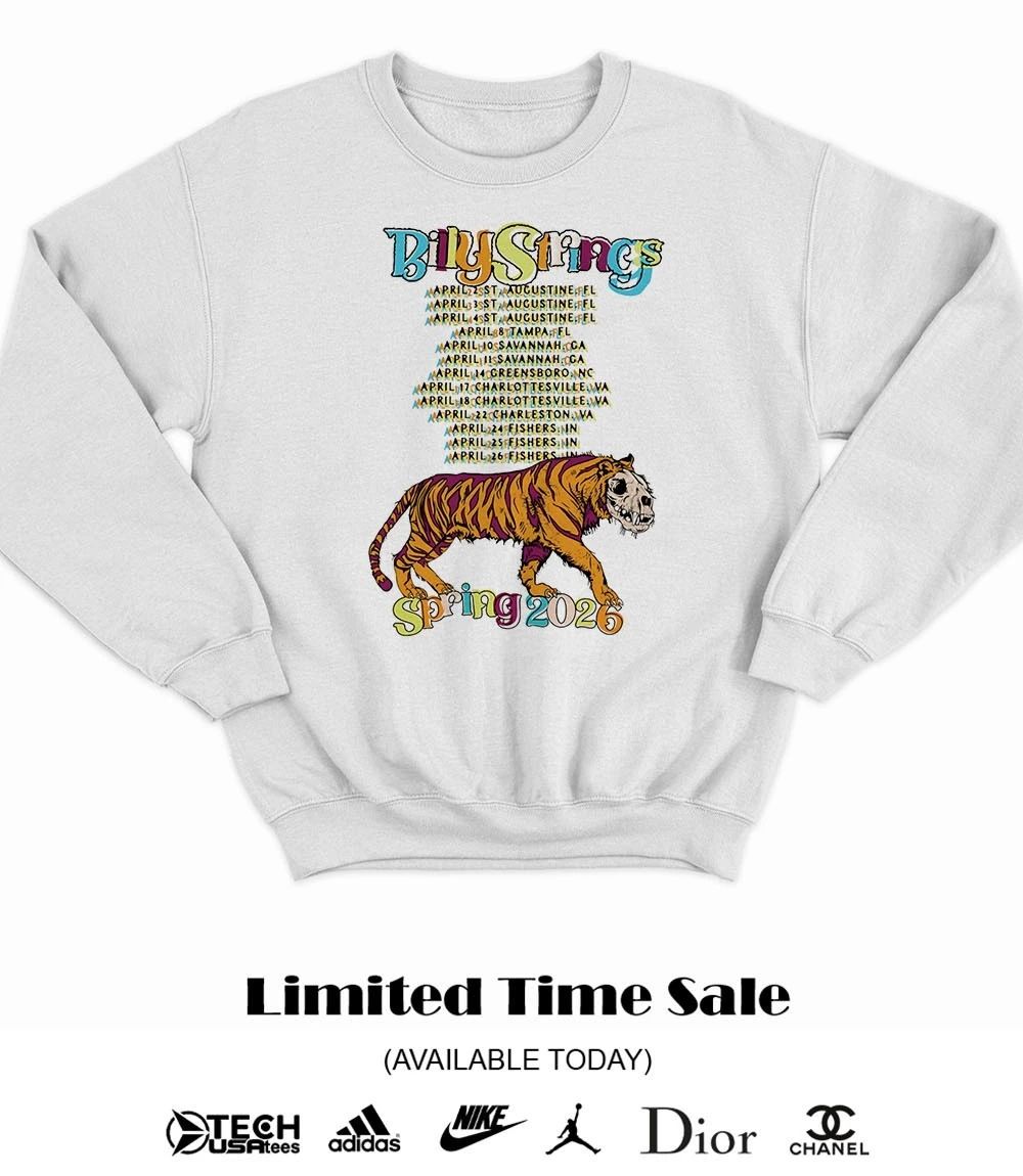 Billy Strings Spring 2026 Tiger Battle shirt