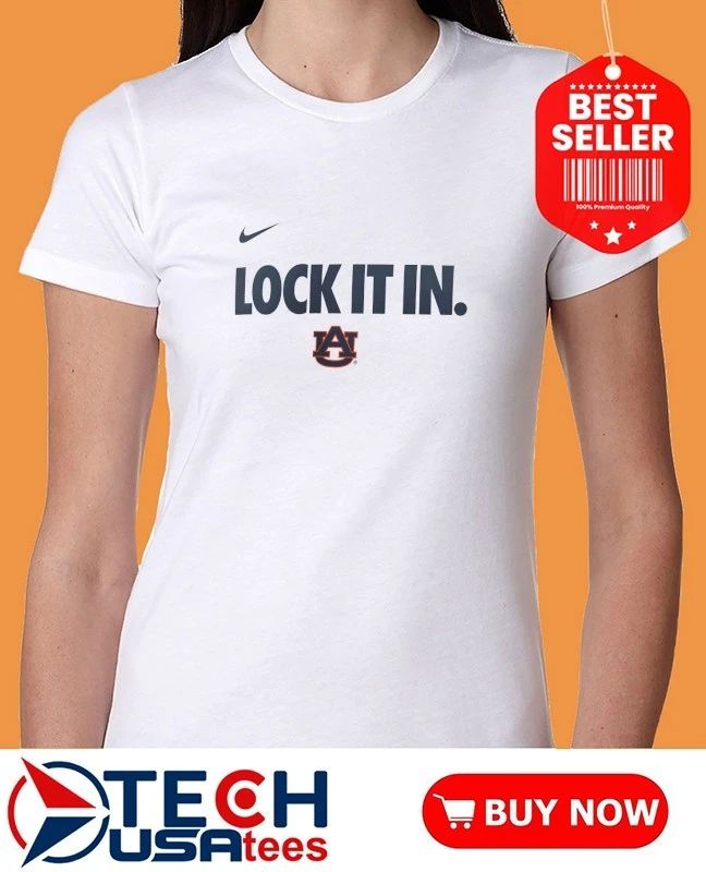 Lock it in Auburn Tigers 2026 On-Court Bench shirt