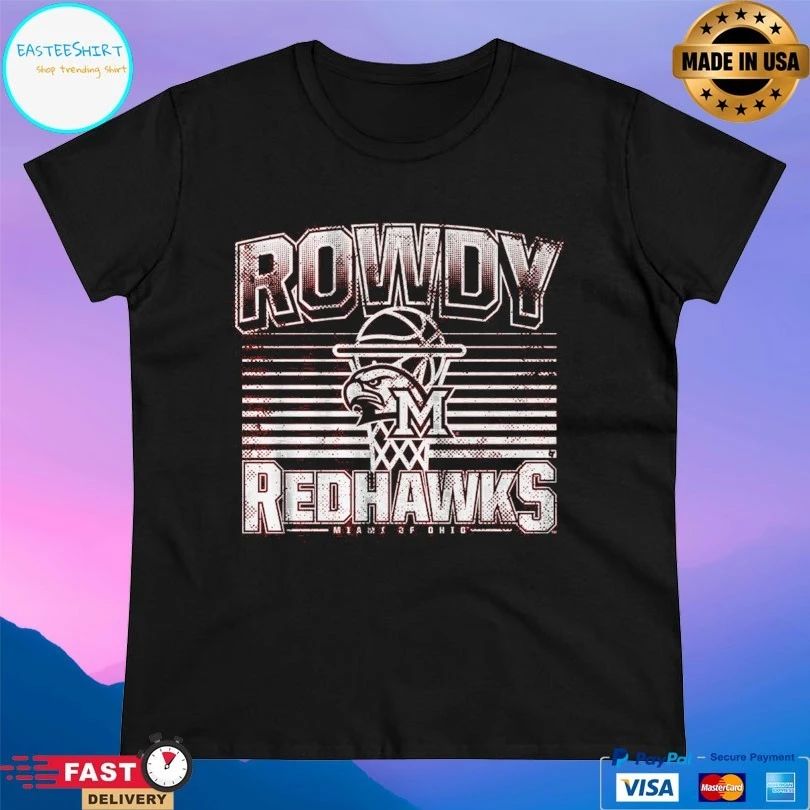 Miami Redhawks (Oh) Basketball Rowdy Redhawks Miami Of Ohio T-shirts