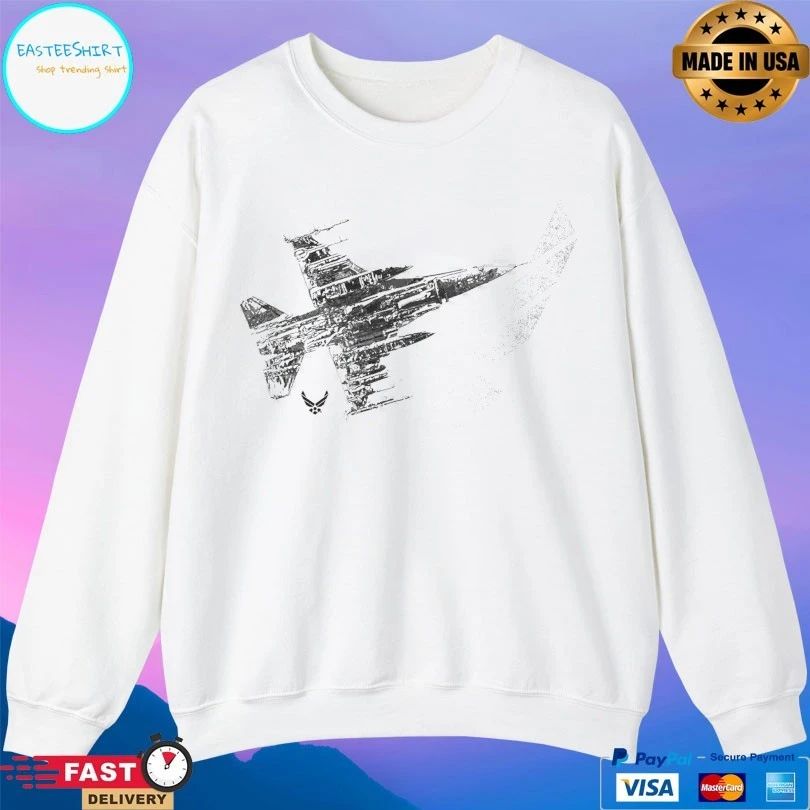 Us Air Force Jet And Logo T-shirt