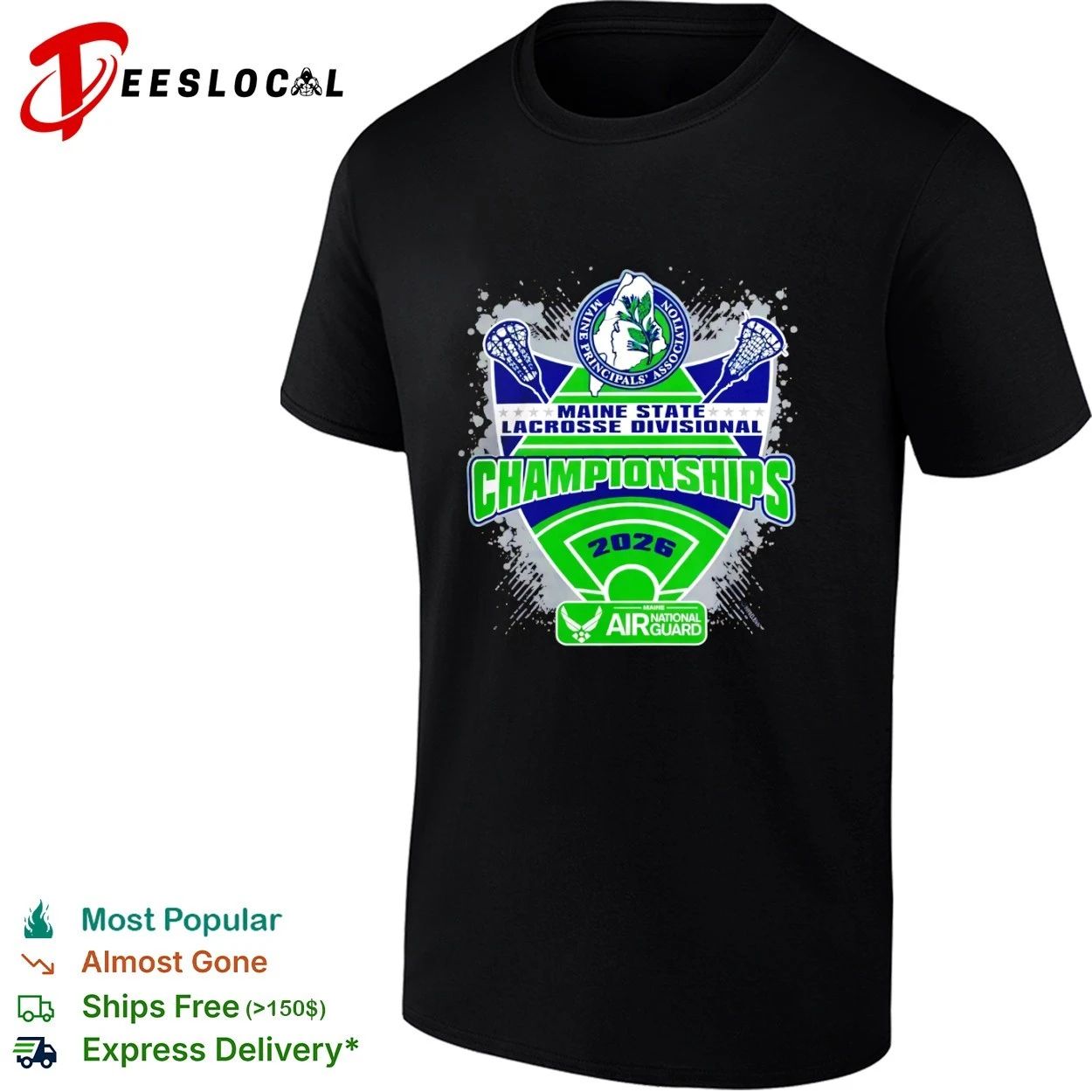 Maine Principals Association Maine State Lacrosse Divisional Championships 2026 T-shirt