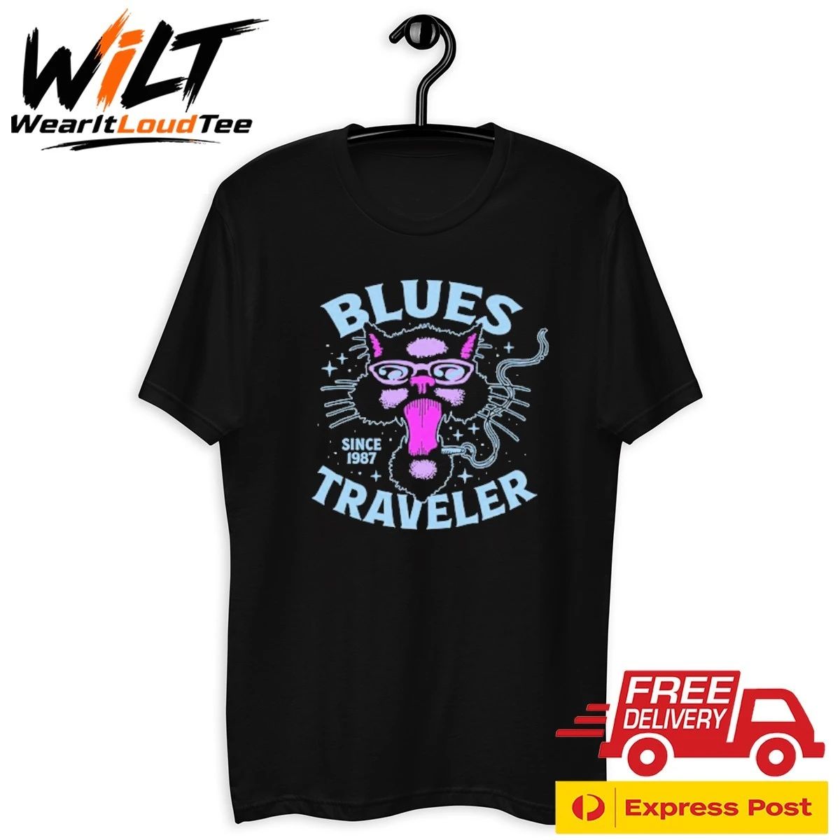 Blues Traveler Since ’87 Cat Logo Shirt