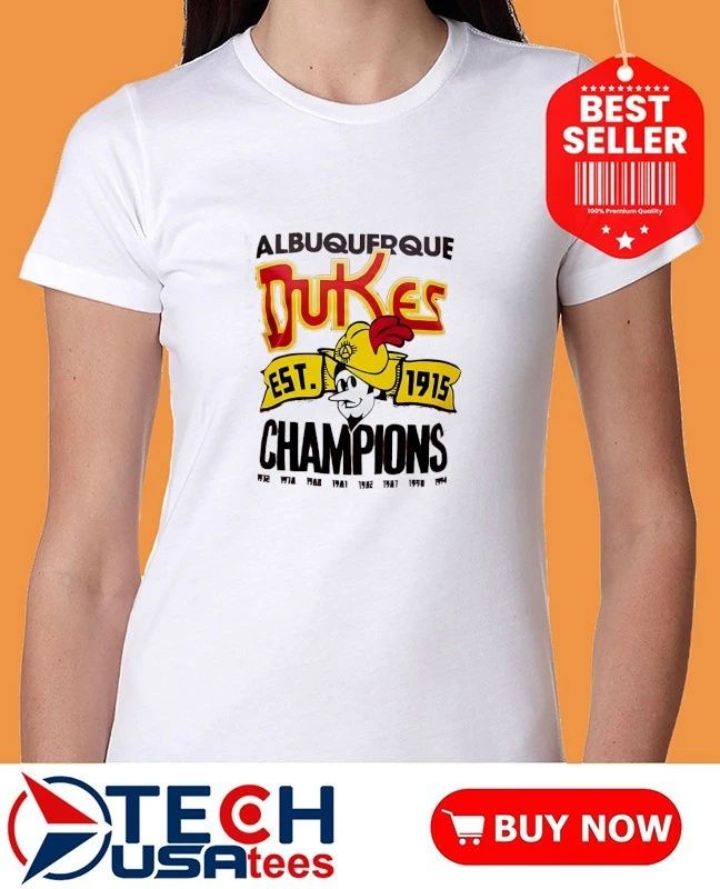 Albuquerque Dukes Champions est. 1915 shirt