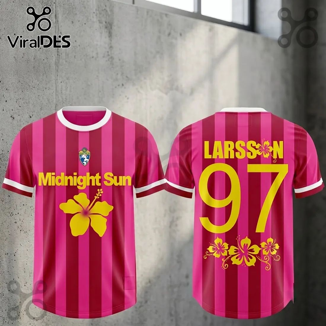 Zara Larsson Midnight Sun 2026 Pink Football Jersey