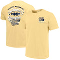Maize Michigan Wolverines 2026 NCAA Men’s Basketball National Champions Badge T-Shirt