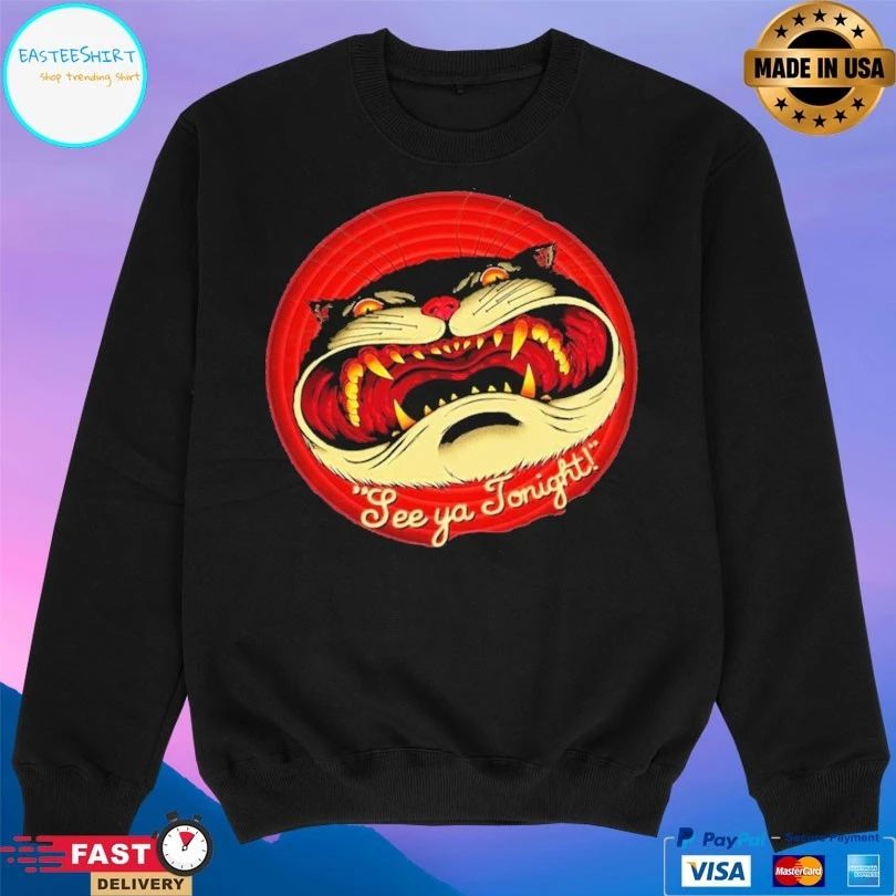 See You Tonight Halloween Cat T-shirt