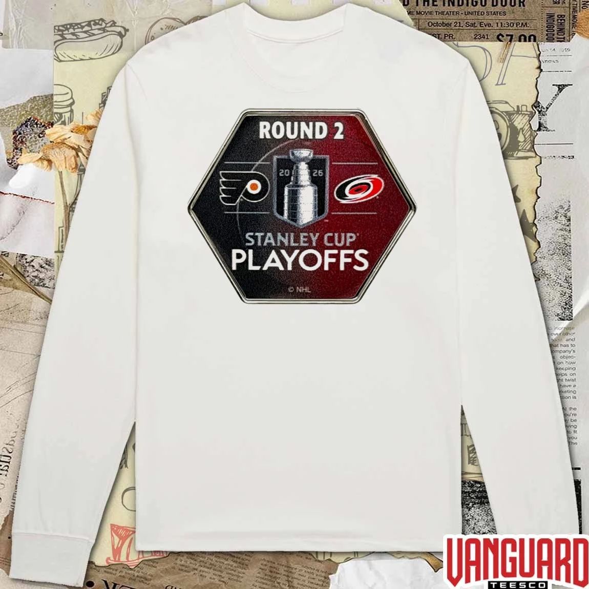 Carolina Hurricanes Vs Philadelphia Flyers 2026 NHL Stanley Cup Playoffs Aminco Round 2 Match Up t-shirt