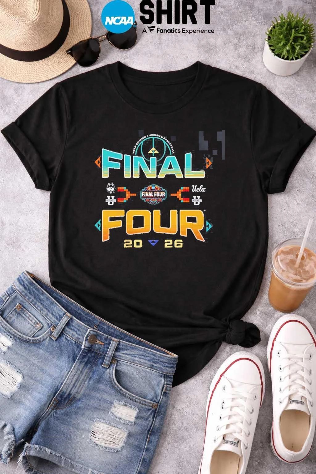 NCAA Division I Women’s Basketball Final Four 2026 Phoenix Bracket Zone Move T-Shirt