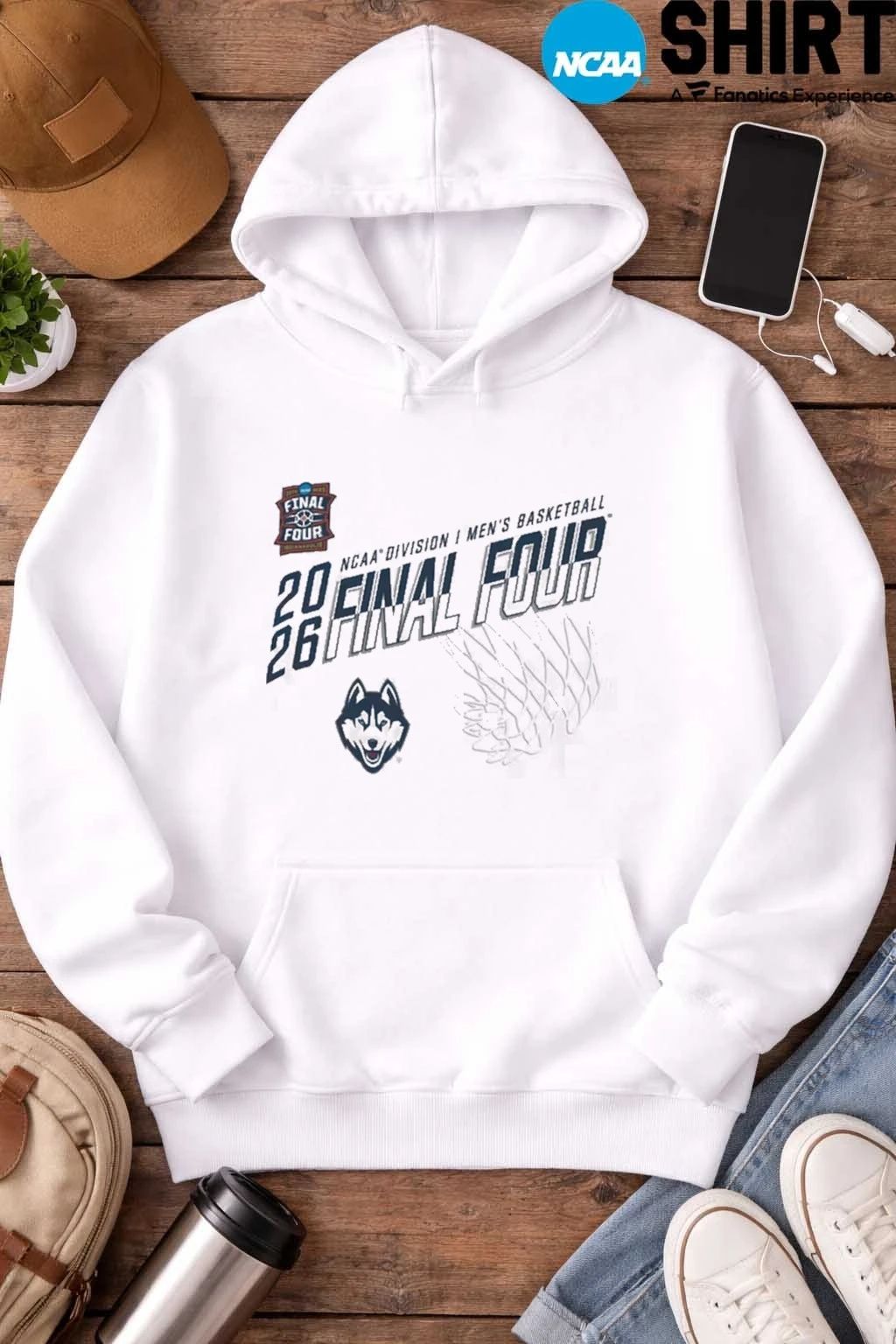2026 NCAA Division I Men’s Basketball UConn Huskies Champion Final Four T-Shirt