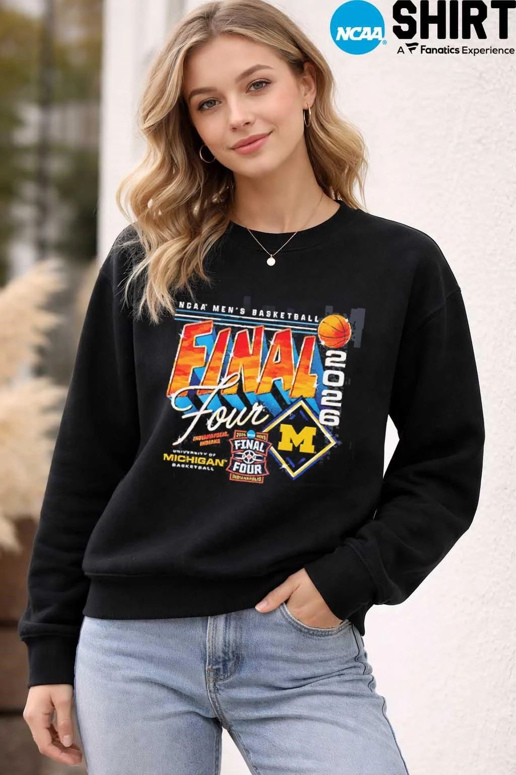 Michigan Wolverines Men’s Basketball 2026 NCAA Final Four Streetwear T-Shirt
