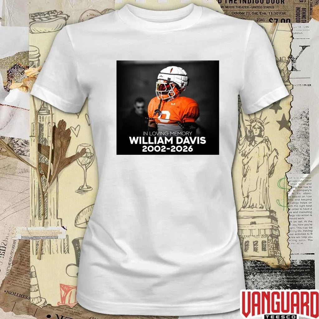 In Loving Memory William Davis 2002 – 2026 Texas Football Life Poster t-shirt