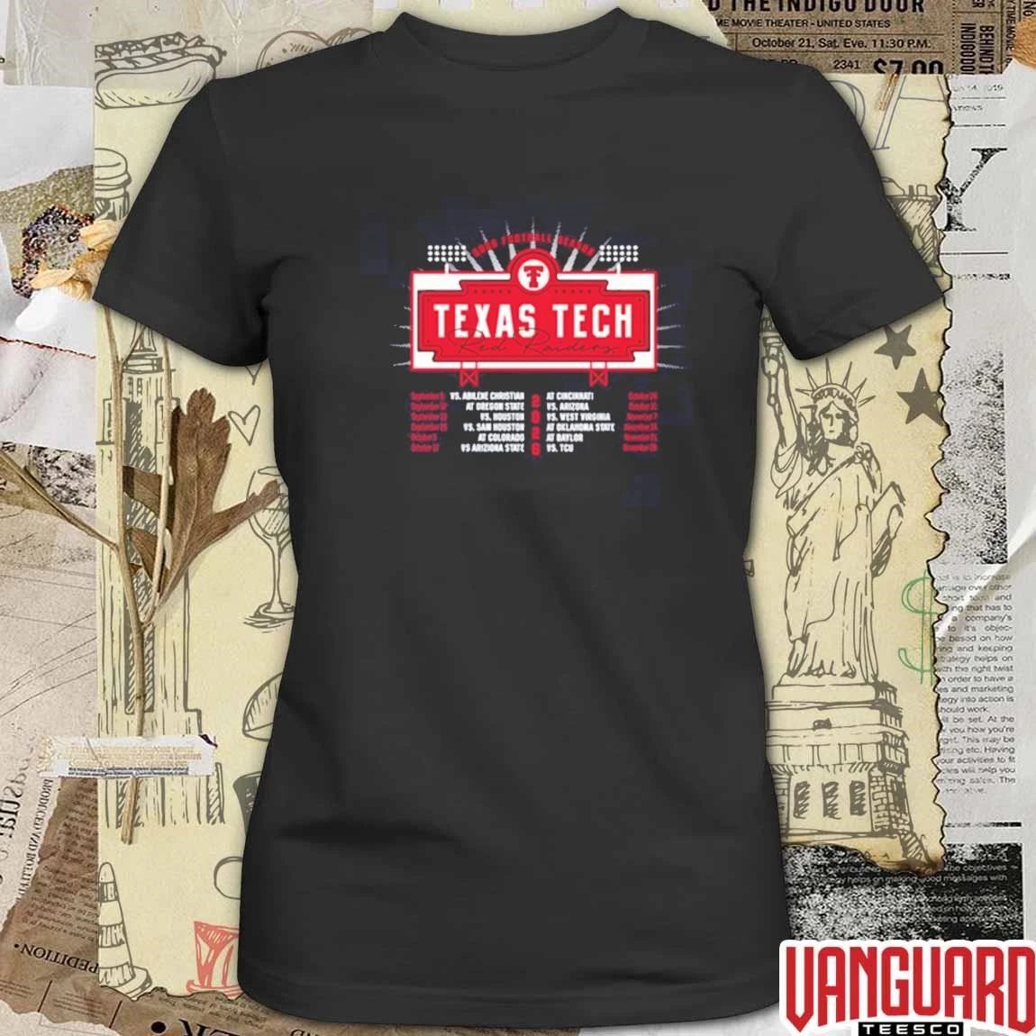 Texas Tech Red Raiders Pop Up Shop Now 2026 NCAA Football Schedule t-shirt