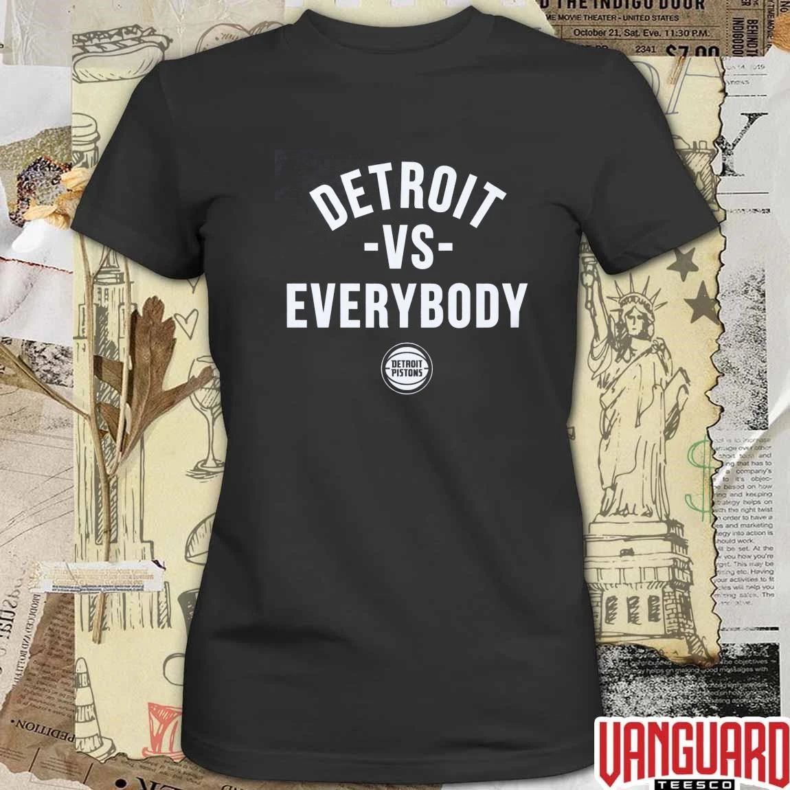 Detroit Vs Everybody Detroit Pistons 2026 NBA Playoffs Basketball t-shirt