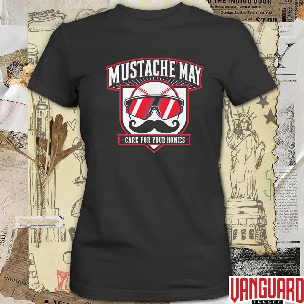 Mustache May 2026 Care For Your Homies Mens Health Awareness t-shirt
