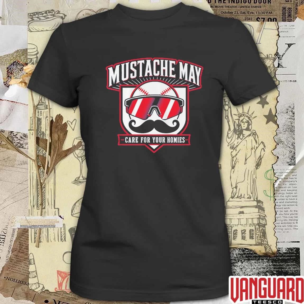 Mustache May 2026 Care For Your Homies Mens Health Awareness t-shirt