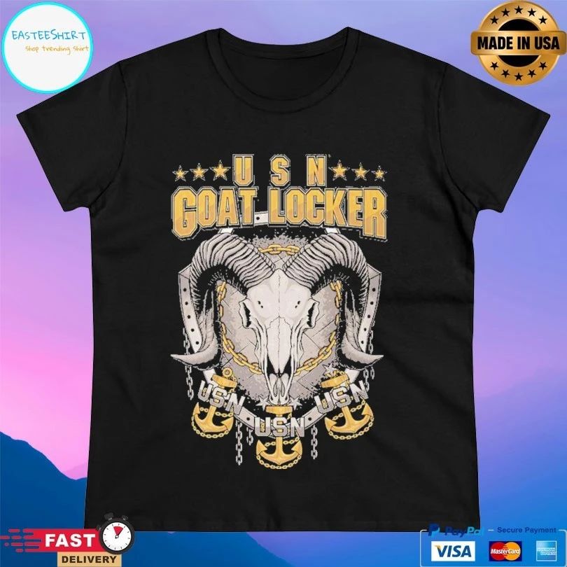 United States Navy Goat Locker Usn Skull T-shirt