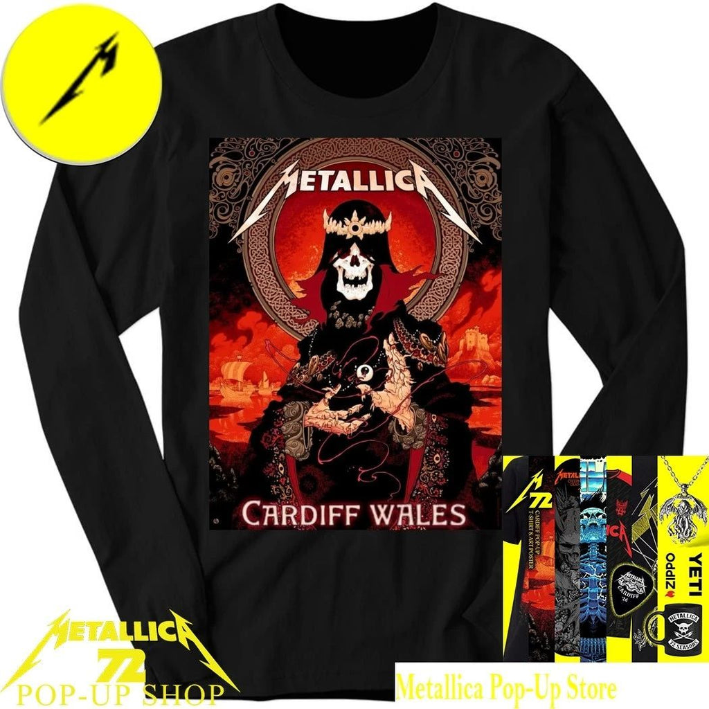 Metallica M72 Cardiff 2026 Concert T-Shirt Peter Diamond Art Wales Merch
