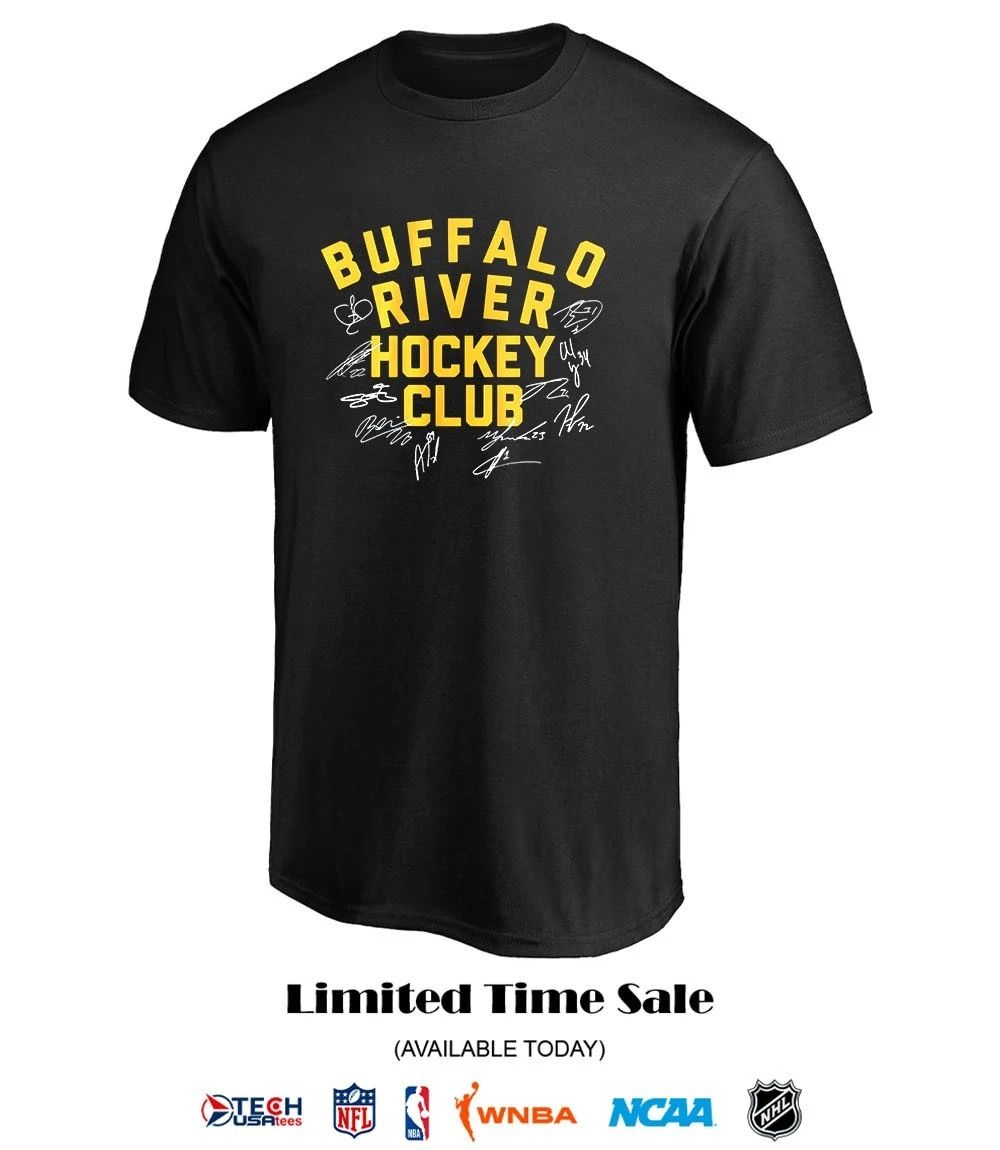 Buffalo River Hockey Club player name signatures shirt