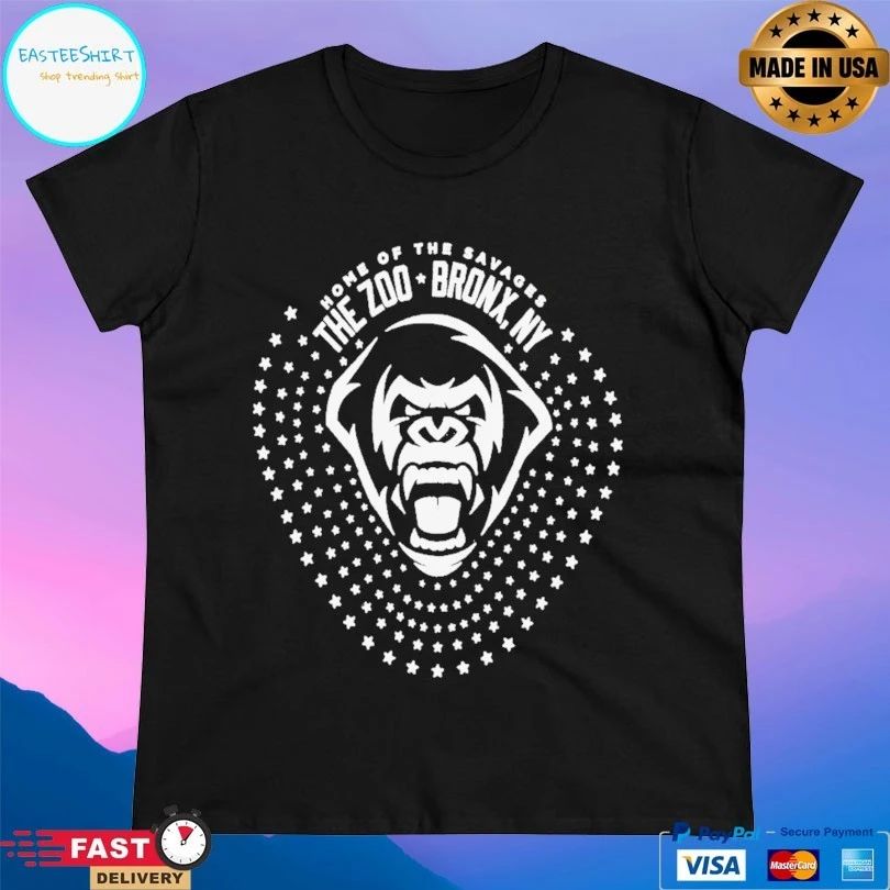 Home Of The Savages The Zoo Bronx New York Yankees T-shirt