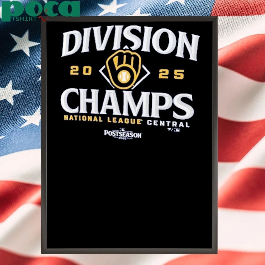 Milwaukee Brewers Women’s 2025 NL Central Division Champions Locker Room T-Shirt