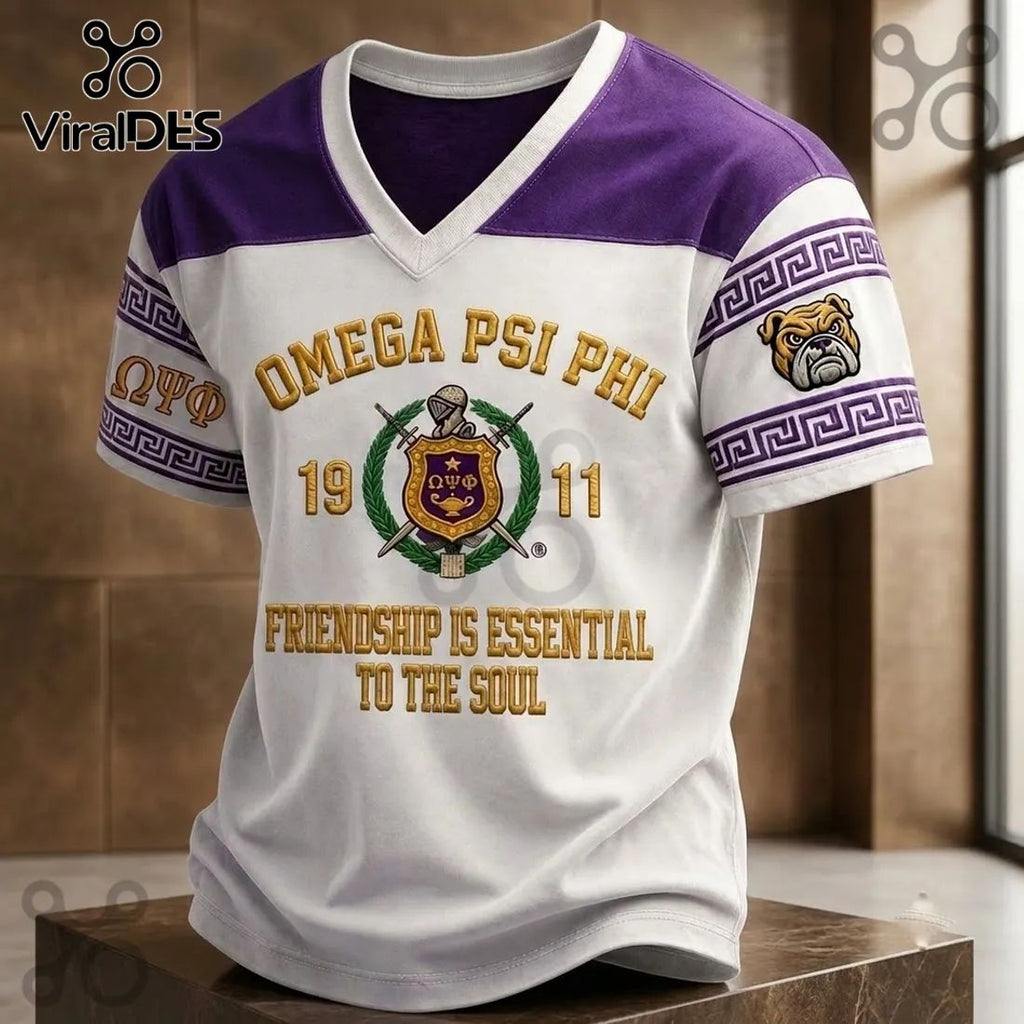 Omega Psi Phi 1911 Mascot V-Neck T-Shirt