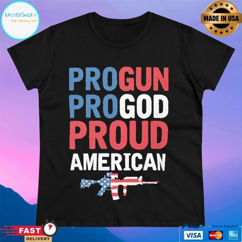 Pro Gun Pro God Proud American Classic T-shirt