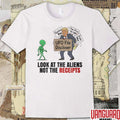 UFO File Discloser Look At The Aliens Not The Receipts 2026 t-shirt