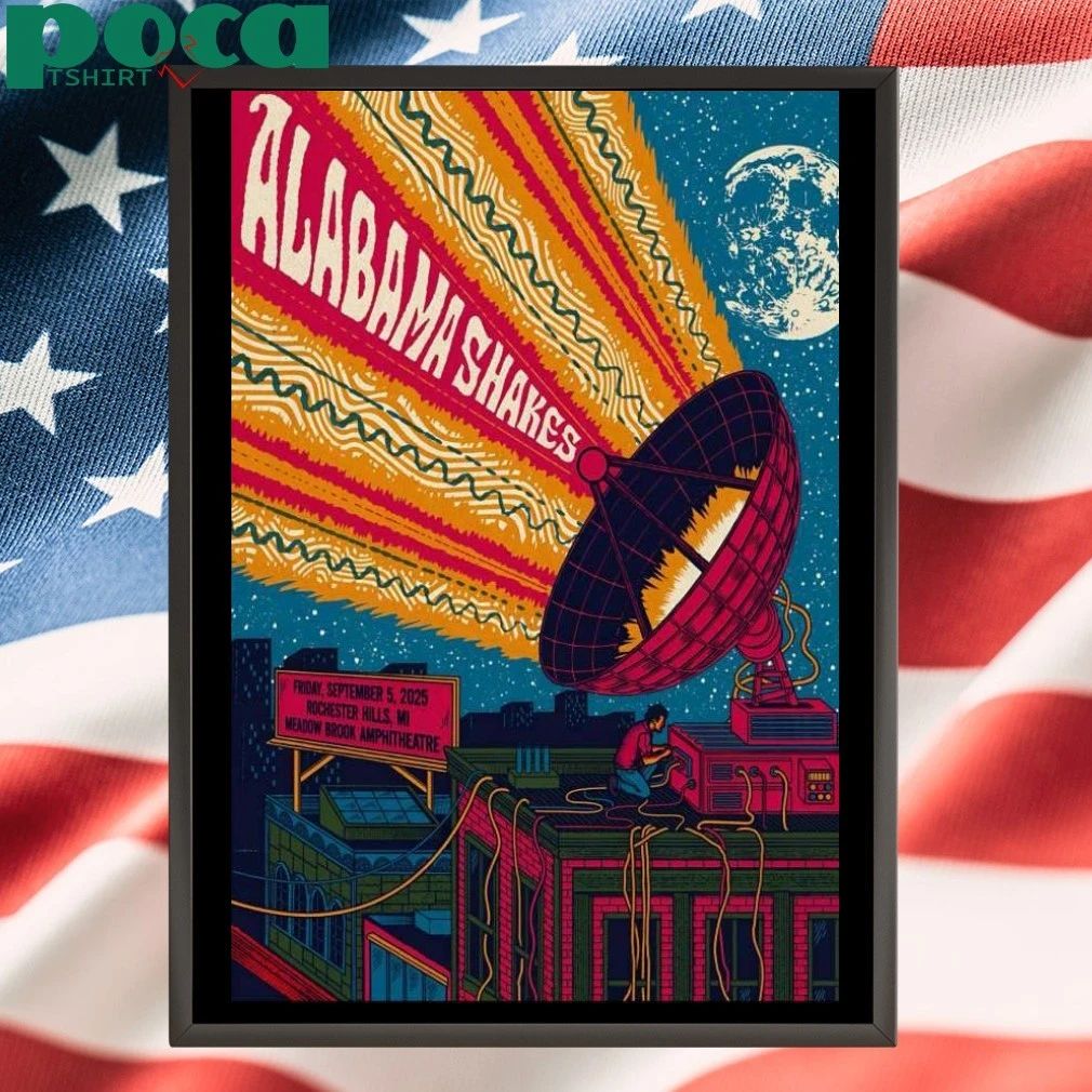 Alabama Shakes 9-5-2025 Rochester Hills MI Poster T-shirt