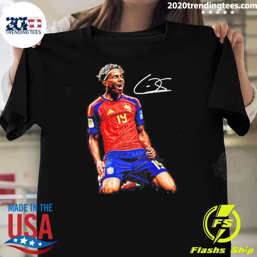 Lamine Yamal Arrived Spain National Football Team Shirt