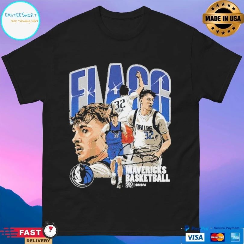 Cooper Flagg Dallas Mavericks Basketball Collage T-shirts