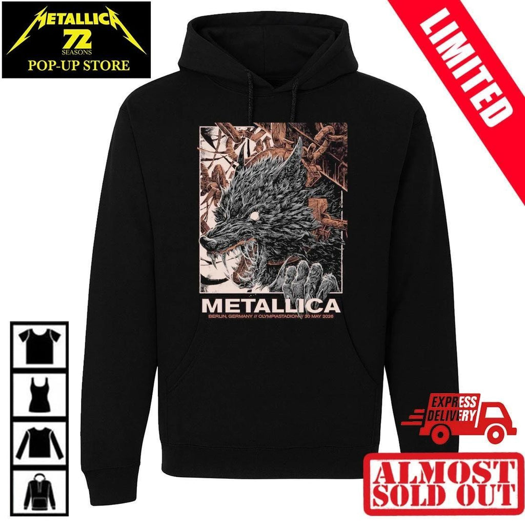 Collin Estrada Design Metallica M72 Berlin T-Shirt – Offizielles Pop-Up Shop Merch – Olympiastadion 30.05.2026