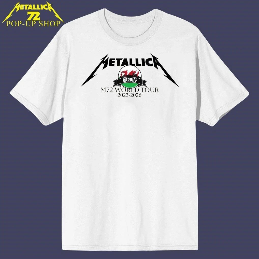 Metallica M72 Cardiff Wales World Tour 2023-2026 T-Shirt