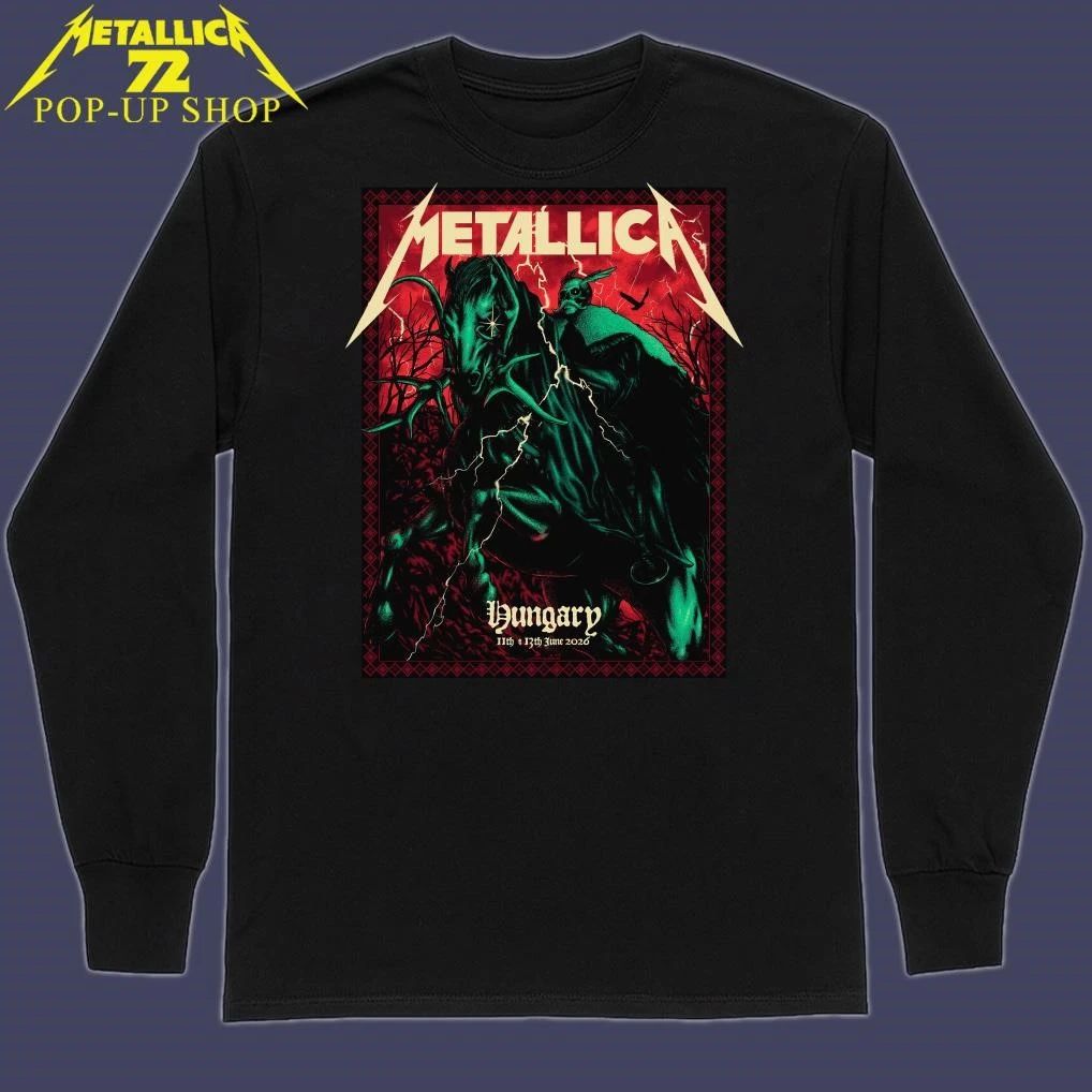 Metallica M72 Budapest Hungary June 11th 2026 Design Alex Almeida Pop-Up Shop Limited T-Shirt