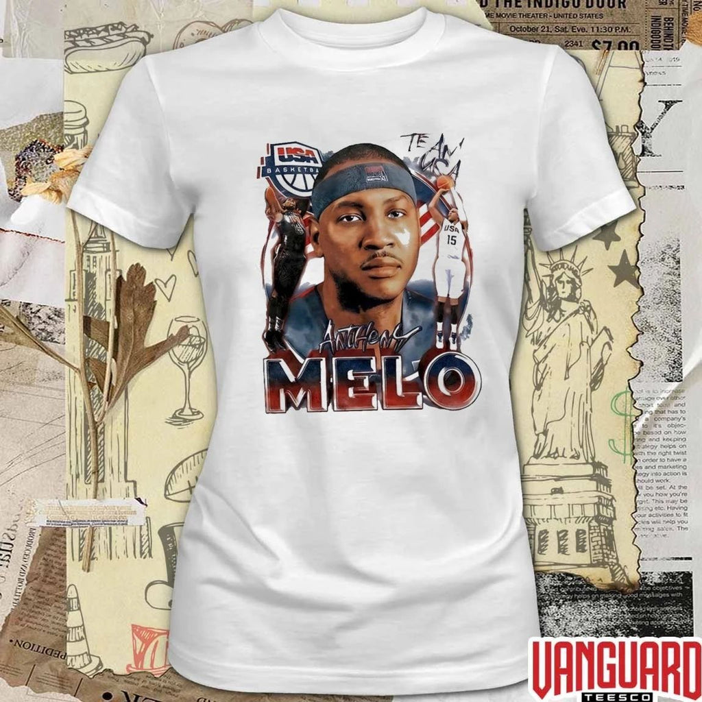Carmelo Anthony Player Team Usa Basketball Vintage t-shirt