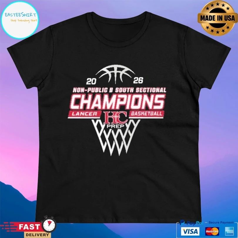 Non-Public B South Sectional Champions Lancer Basketball 2026 T-shirts
