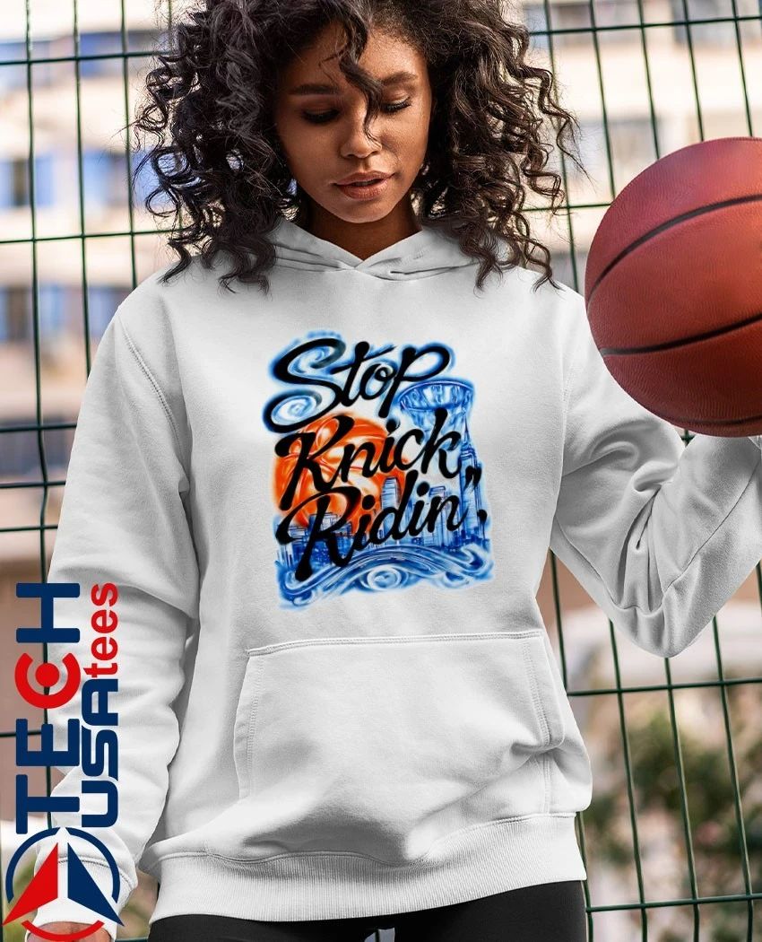 Stop Knick Ridin skyline art shirt