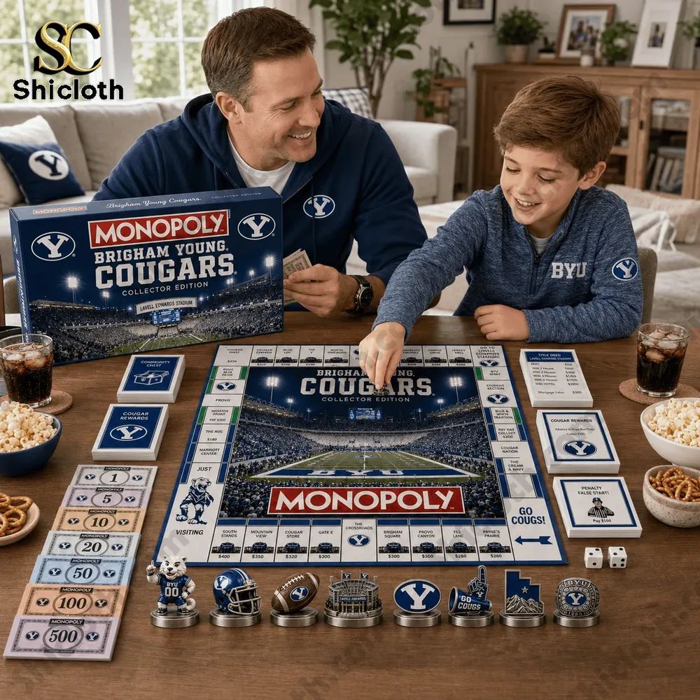 BYU Cougars Collector’s Edition Monopoly Board Game